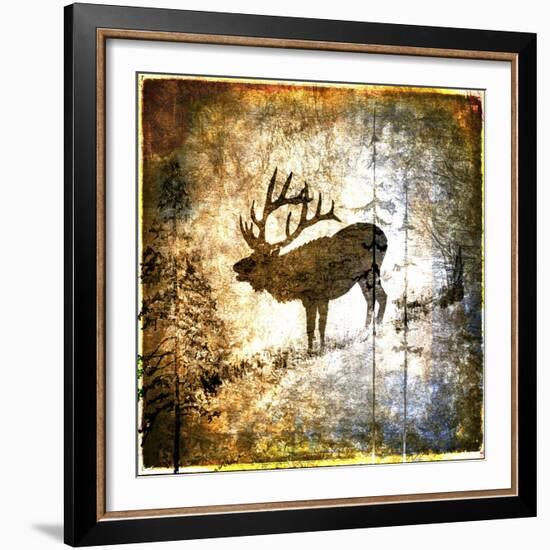 High Country Elk-LightBoxJournal-Framed Giclee Print