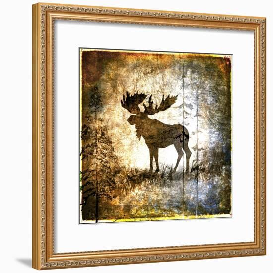 High Country Moose-LightBoxJournal-Framed Giclee Print