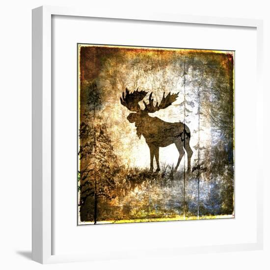 High Country Moose-LightBoxJournal-Framed Giclee Print