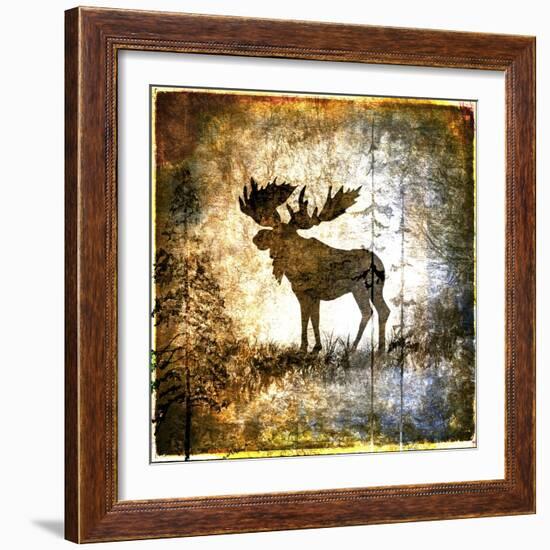 High Country Moose-LightBoxJournal-Framed Giclee Print