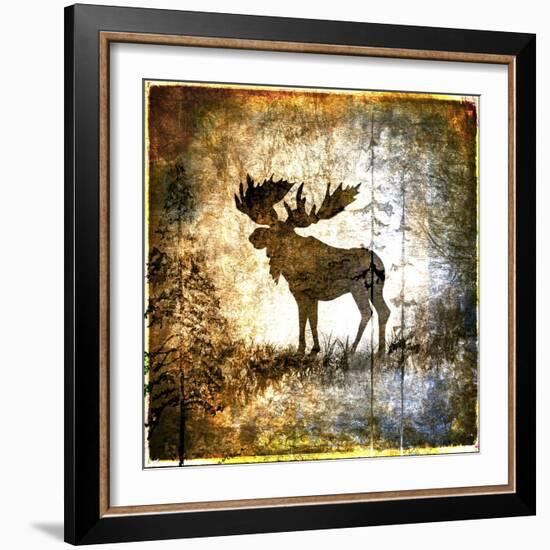 High Country Moose-LightBoxJournal-Framed Giclee Print