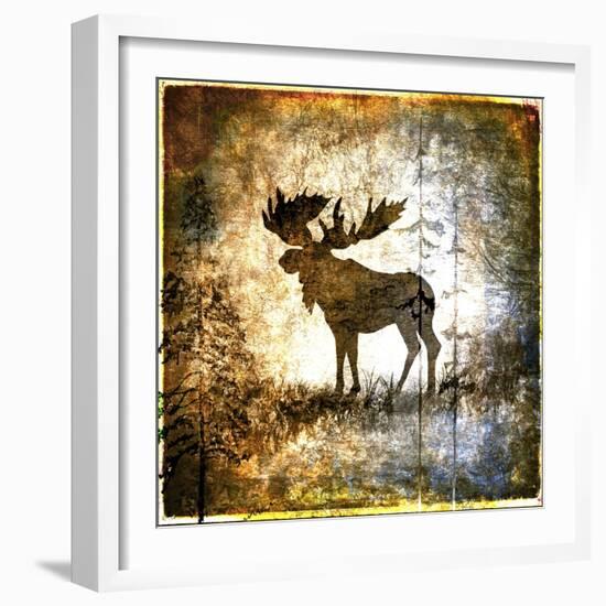 High Country Moose-LightBoxJournal-Framed Giclee Print