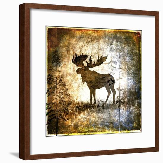 High Country Moose-LightBoxJournal-Framed Giclee Print