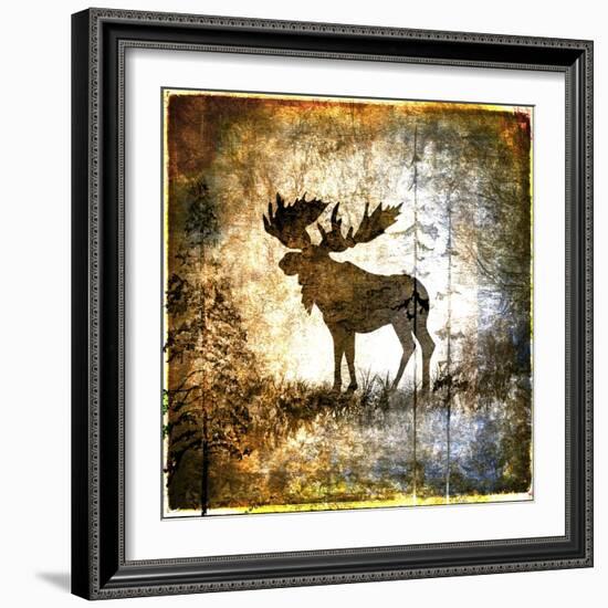 High Country Moose-LightBoxJournal-Framed Giclee Print