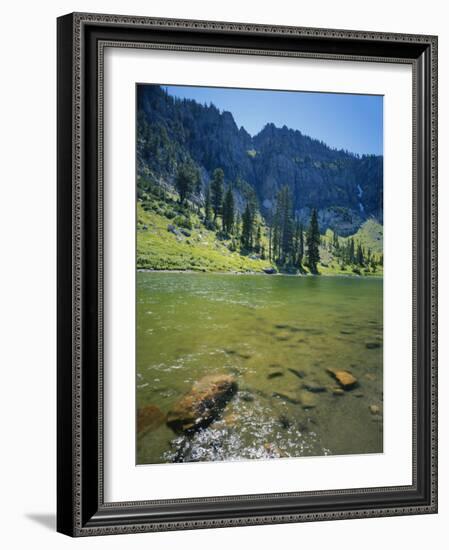 High Creek Lake and Bear River Range, Mount Naomi Wilderness, Wasatch-Cache National Forest, Utah,-Scott T^ Smith-Framed Photographic Print