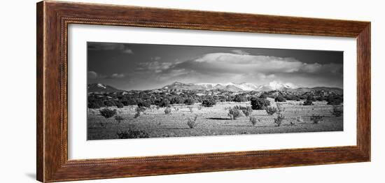 High Desert Plains Landscape with Snowcapped Sangre De Cristo Mountains in the Background-null-Framed Photographic Print