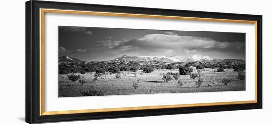 High Desert Plains Landscape with Snowcapped Sangre De Cristo Mountains in the Background-null-Framed Photographic Print