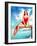 "High Dive" Pin-Up-null-Framed Art Print