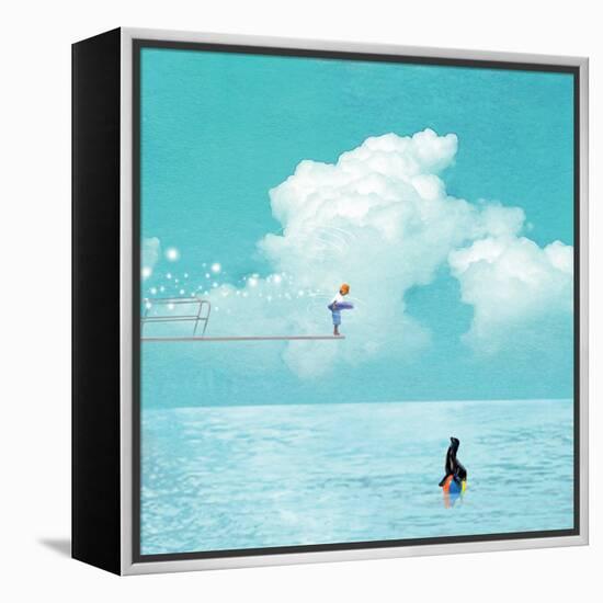 High Dive-Nancy Tillman-Framed Stretched Canvas