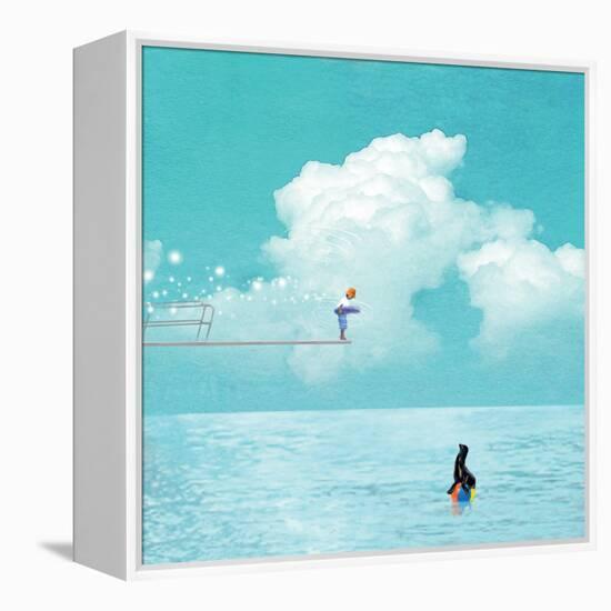 High Dive-Nancy Tillman-Framed Stretched Canvas