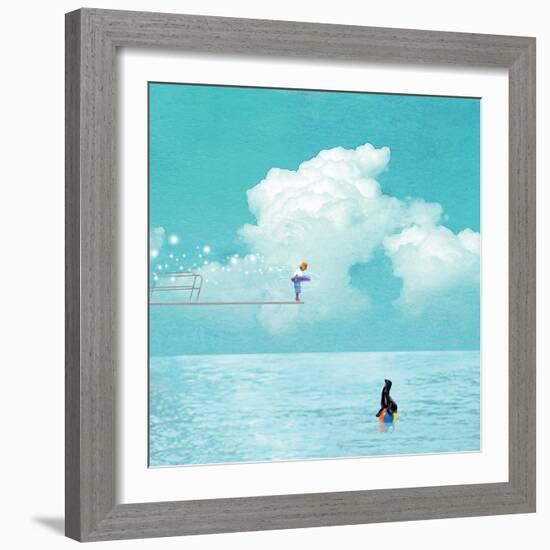 High Dive-Nancy Tillman-Framed Art Print