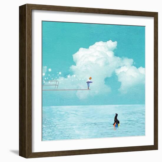 High Dive-Nancy Tillman-Framed Art Print