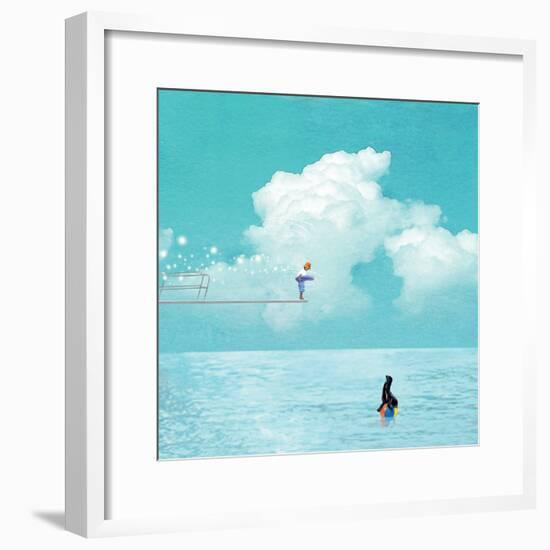 High Dive-Nancy Tillman-Framed Art Print