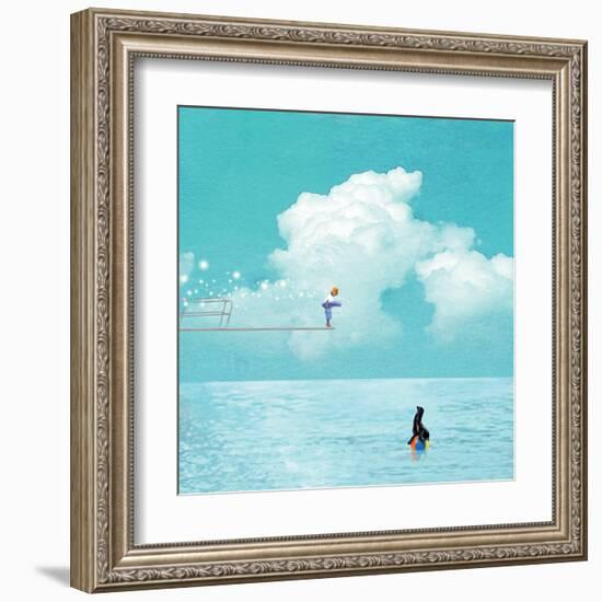 High Dive-Nancy Tillman-Framed Art Print