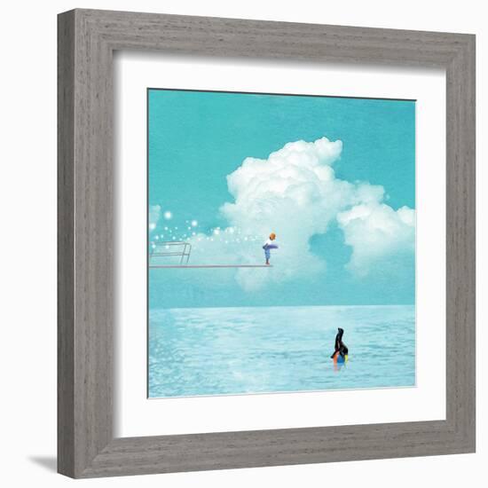 High Dive-Nancy Tillman-Framed Art Print