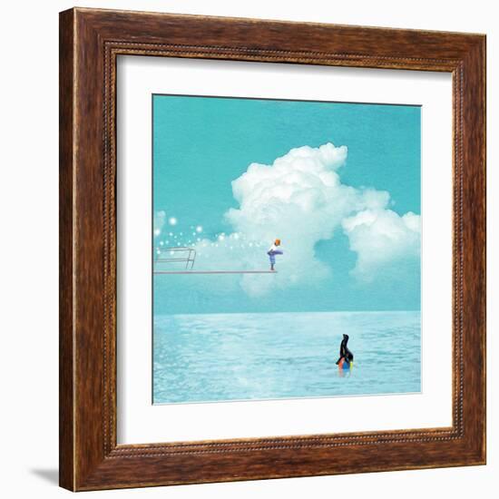 High Dive-Nancy Tillman-Framed Art Print