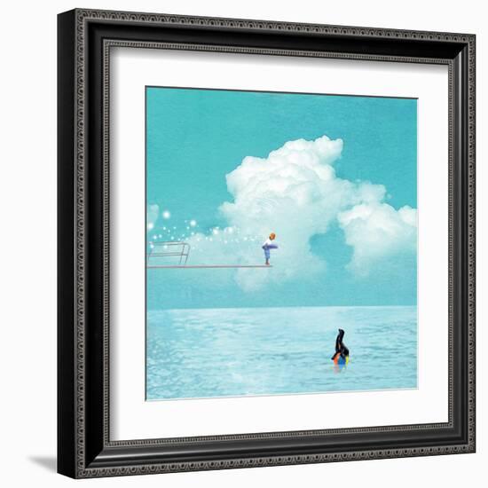 High Dive-Nancy Tillman-Framed Art Print