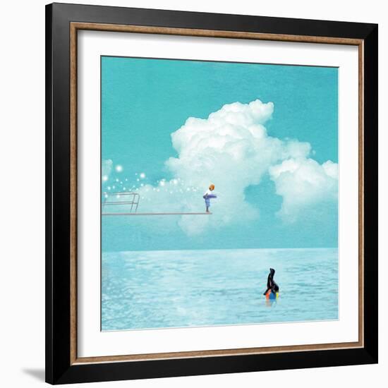 High Dive-Nancy Tillman-Framed Premium Giclee Print