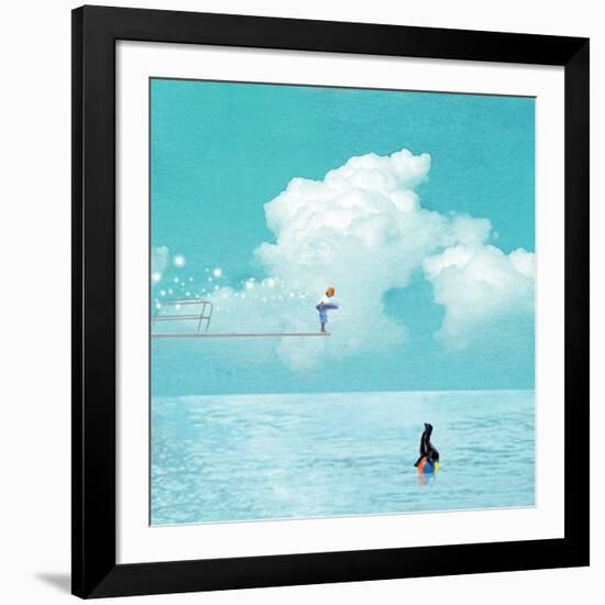 High Dive-Nancy Tillman-Framed Art Print