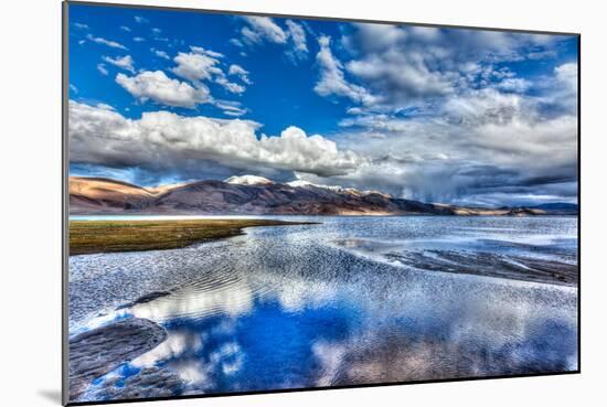 High Dynamic Range Image (Hdr) of Himalayan Mountain Lake in Himalayas Tso Moriri, Korzok, Changtha-f9photos-Mounted Photographic Print