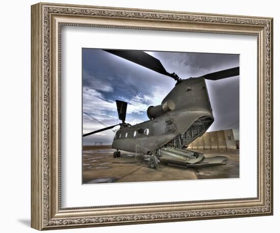 High Dynamic Range Image of a Ch-47 Chinook Helicopter-null-Framed Photographic Print