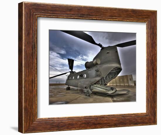 High Dynamic Range Image of a Ch-47 Chinook Helicopter-null-Framed Photographic Print