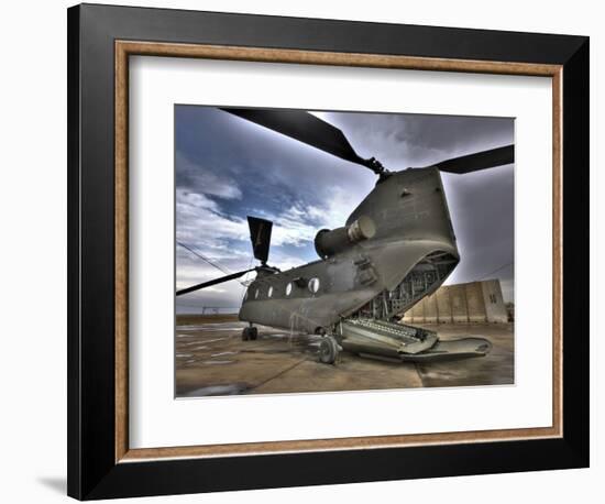 High Dynamic Range Image of a Ch-47 Chinook Helicopter-null-Framed Photographic Print