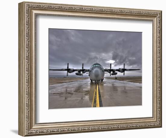 High Dynamic Range Image of a US Air Force C-130 Hercules-null-Framed Photographic Print