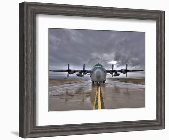 High Dynamic Range Image of a US Air Force C-130 Hercules-null-Framed Photographic Print