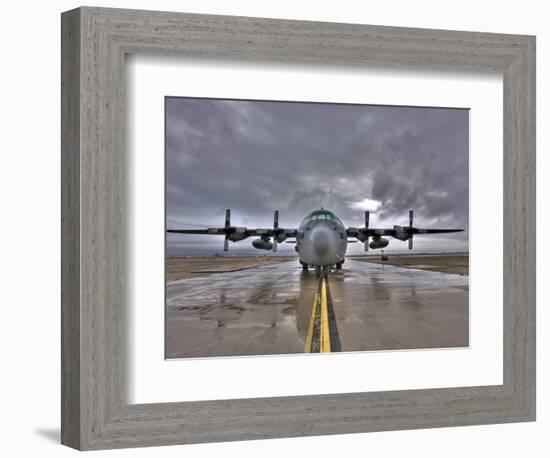 High Dynamic Range Image of a US Air Force C-130 Hercules-null-Framed Photographic Print