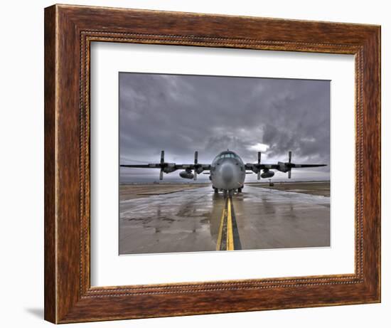 High Dynamic Range Image of a US Air Force C-130 Hercules-null-Framed Photographic Print