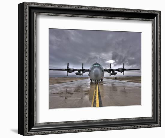 High Dynamic Range Image of a US Air Force C-130 Hercules-null-Framed Photographic Print