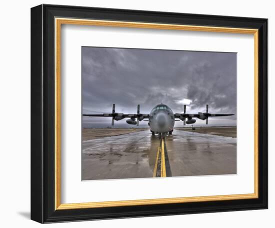 High Dynamic Range Image of a US Air Force C-130 Hercules-null-Framed Photographic Print