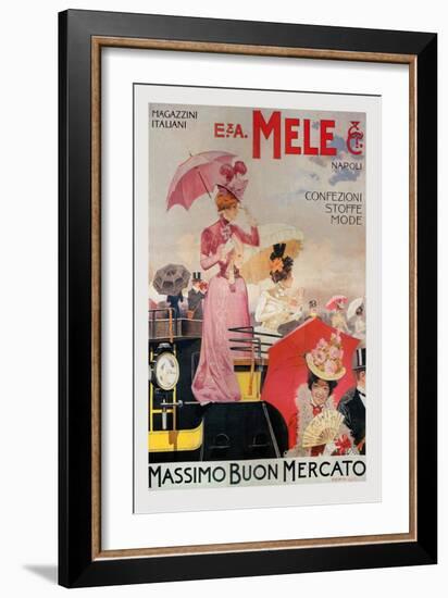 High Fashion for the Carriage Class-Achille Beltrame-Framed Art Print