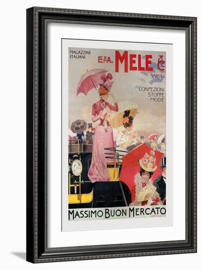 High Fashion for the Carriage Class-Achille Beltrame-Framed Art Print