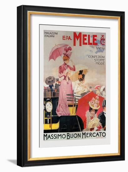 High Fashion for the Carriage Class-Achille Beltrame-Framed Art Print