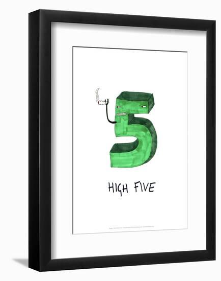 High Five - Tom Cronin Doodles Cartoon Print-Tom Cronin-Framed Giclee Print