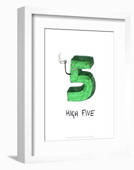 High Five - Tom Cronin Doodles Cartoon Print-Tom Cronin-Framed Giclee Print