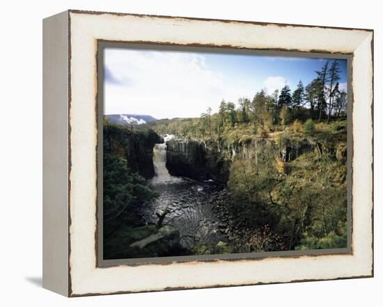 High Force Waterfall, the Pennine Way, River Tees, Teesdale, County Durham, England-David Hughes-Framed Premier Image Canvas