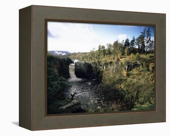 High Force Waterfall, the Pennine Way, River Tees, Teesdale, County Durham, England-David Hughes-Framed Premier Image Canvas