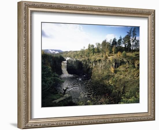 High Force Waterfall, the Pennine Way, River Tees, Teesdale, County Durham, England-David Hughes-Framed Photographic Print