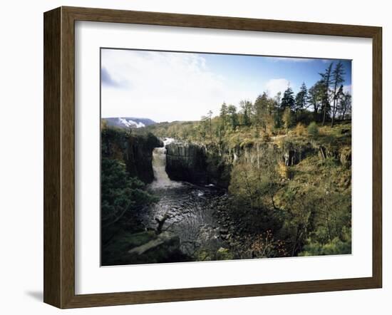 High Force Waterfall, the Pennine Way, River Tees, Teesdale, County Durham, England-David Hughes-Framed Photographic Print