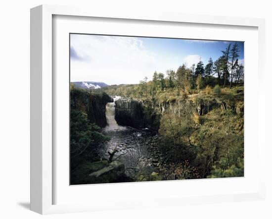 High Force Waterfall, the Pennine Way, River Tees, Teesdale, County Durham, England-David Hughes-Framed Photographic Print