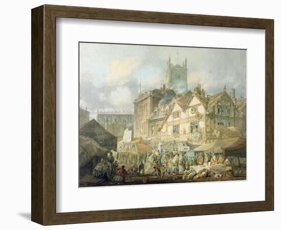 High Green, Queen Square, Wolverhampton, 1795-J. M. W. Turner-Framed Giclee Print