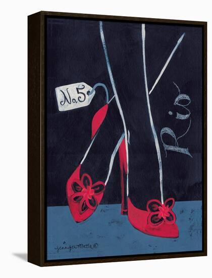 High Heels Rio-Jennifer Matla-Framed Stretched Canvas