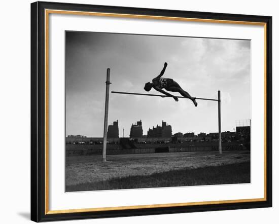 High Jump Championship in Colombes, 1952-null-Framed Photographic Print