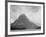 High Lone Mountain Peak Lake In Foreground "Two Medicine Lake. Glacier NP" Montana. 1933-1942-Ansel Adams-Framed Art Print