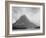 High Lone Mountain Peak Lake In Foreground "Two Medicine Lake. Glacier NP" Montana. 1933-1942-Ansel Adams-Framed Art Print