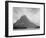 High Lone Mountain Peak Lake In Foreground "Two Medicine Lake. Glacier NP" Montana. 1933-1942-Ansel Adams-Framed Art Print