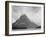 High Lone Mountain Peak Lake In Foreground "Two Medicine Lake. Glacier NP" Montana. 1933-1942-Ansel Adams-Framed Art Print